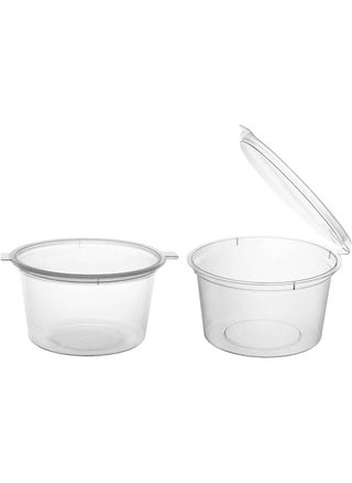 Party Essentials Leak Proof Plastic Condiment Souffle Container with Attached CapAirtight Portion Cup with Hinged Lid for Sauces Samples Ketchup Jello Shot Storage Craft 100 Sets 4 oz Clear - pzsku/Z192DFD6DE16244ECC984Z/45/1750417463/d4a7b4f0-d601-4d30-8fdd-5c3edcad3eff