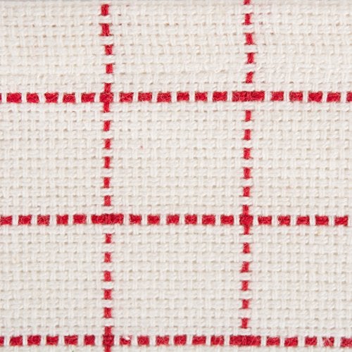 DII Heavy Duty Kitchen Towels Collection Long Lasting Quality, Cotton Dish Towel, 18x28; Dish Cloth, 13x13, Holiday Red Checks, 6 Piece - Image 4