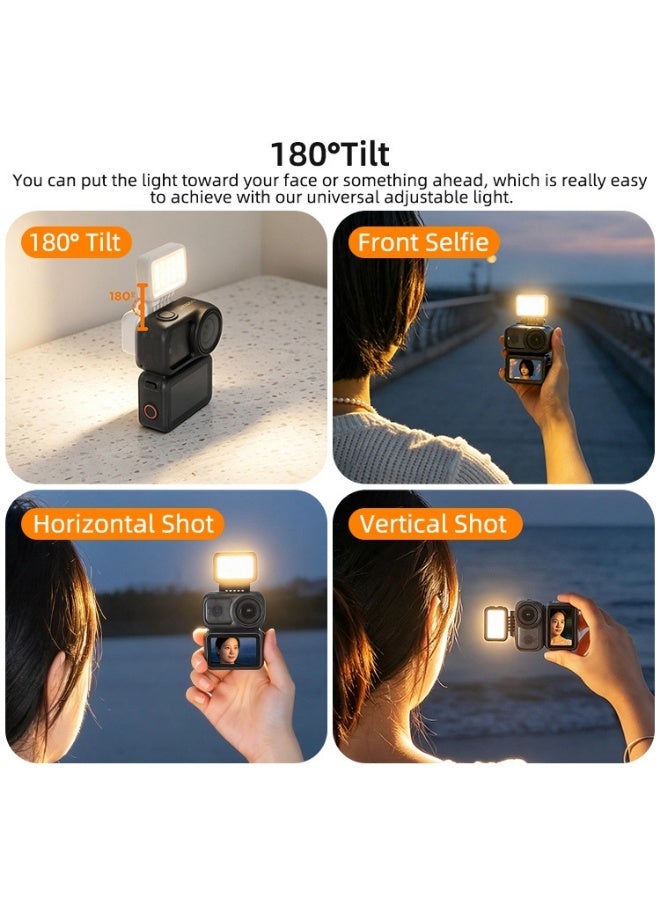 Sunnylife Foldable Magnetic LED Video Light Adjustable Fill Light Tri-Color Dimmable Portable Fill Lamp Photography for Osmo Nano - Image 4