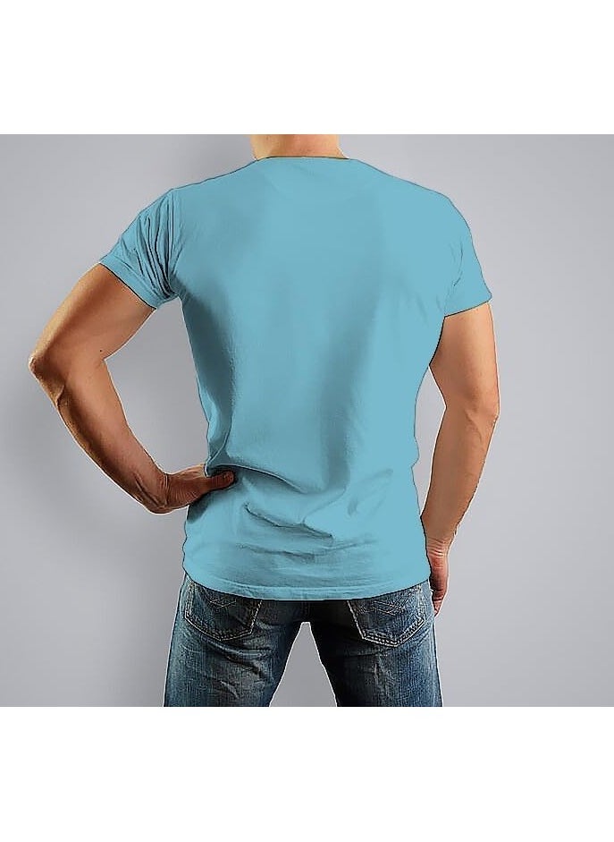 ISTANBUL MODEL - Round Neck Short Sleeve t-shirt for men, Regular fit, cotton, Special print "EAGLE" - Image 1