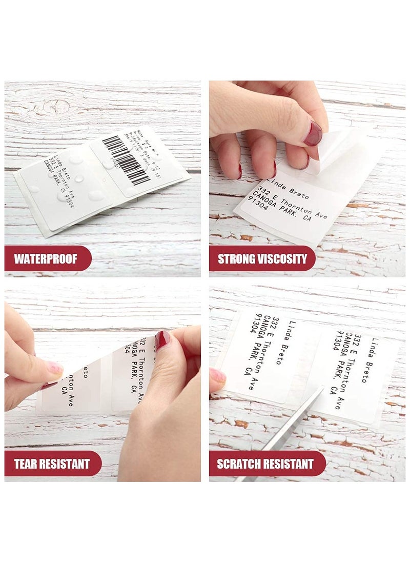 phomemo - Multi-Purpose Square Self-Adhesive Label for M110/ M120/ M200/ M220/ M221 Label Printer, 50x80mm, 100 Labels/Roll (White) - Image 1