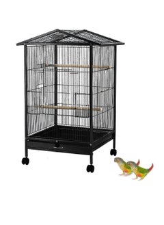 Bird Cage Large Parrot Birdcage Breeding Big Pigeon Villa Parakeet Macaw with Wheels Stand Perch for Small Medium Large Birds