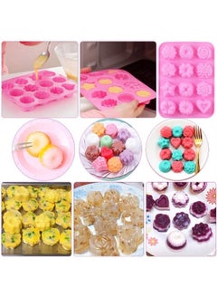 12-Cavity Flowers Silicone Cake Molds Soap Mold Cake Jelly Candy Making Moulds Handmade DIY Chocolate Mold - pzsku/Z192E4D45922F748A2571Z/45/_/1720103835/5b1584b8-3a88-4b93-9c8a-bf5fad9f68ef