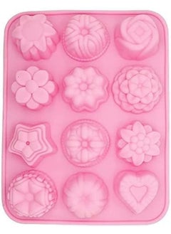 12-Cavity Flowers Silicone Cake Molds Soap Mold Cake Jelly Candy Making Moulds Handmade DIY Chocolate Mold - pzsku/Z192E4D45922F748A2571Z/45/_/1720103938/6980bdc5-1f02-4b46-b67b-7a93db609f94