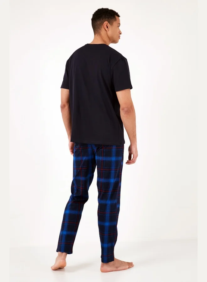 Buratti  Buratti Plaid Cotton Regular Fit Short Sleeve Pajama Set Men's PAJAMAS SET 6572002 for Men | Best Price UAE