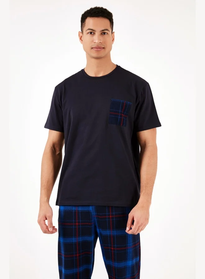 Buratti  Buratti Plaid Cotton Regular Fit Short Sleeve Pajama Set Men's PAJAMAS SET 6572002 for Men | Best Price UAE