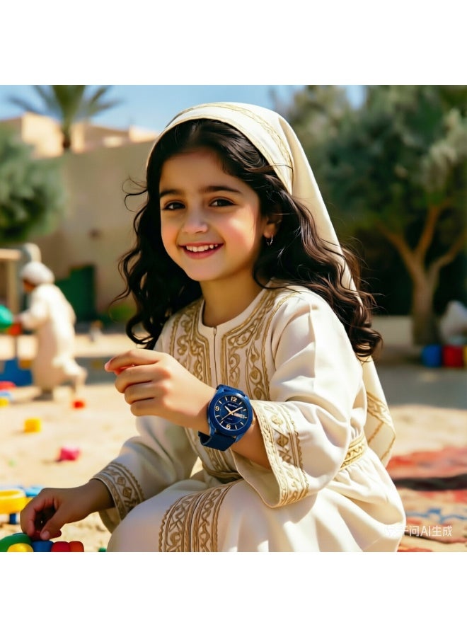 ساعة كوارتز مقاومة للماء، ساعة طلابية كبيرة مضيئة، مقاومة للماء حتى 5 ضغط جوي، تقويم مزدوج، ساعة يد رياضية صامتة مناسبة للامتحانات، مناسبة للأولاد والبنات - Image 5