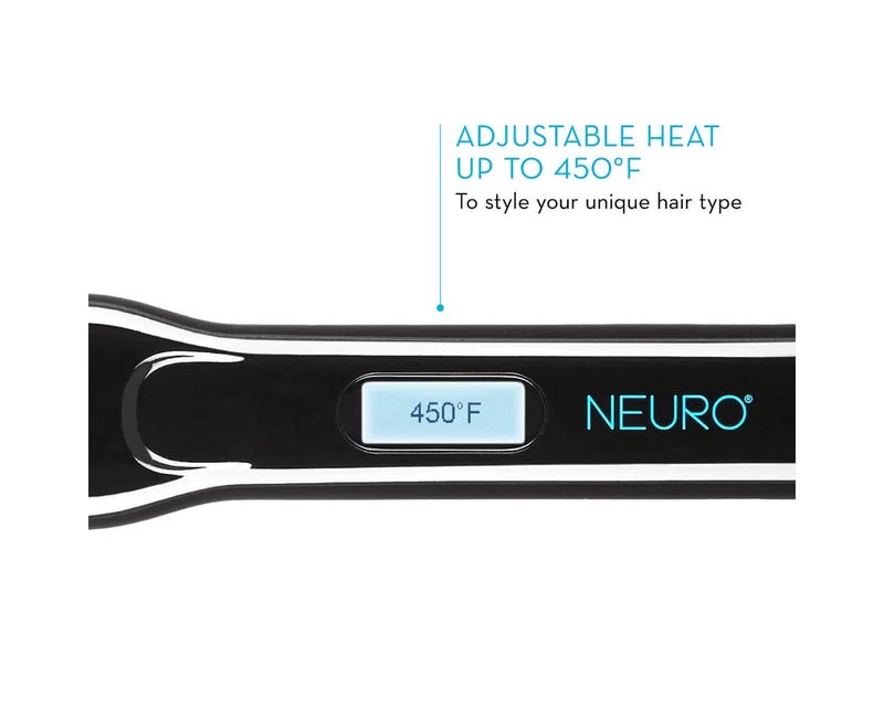 Neuro نيرو من بول ميتشل مكواة مسطحة من التيتانيوم السلس، إعدادات حرارة قابلة للتعديل، للتنعيم + الاستقامة المتقدمة، 1.25" - Image 3