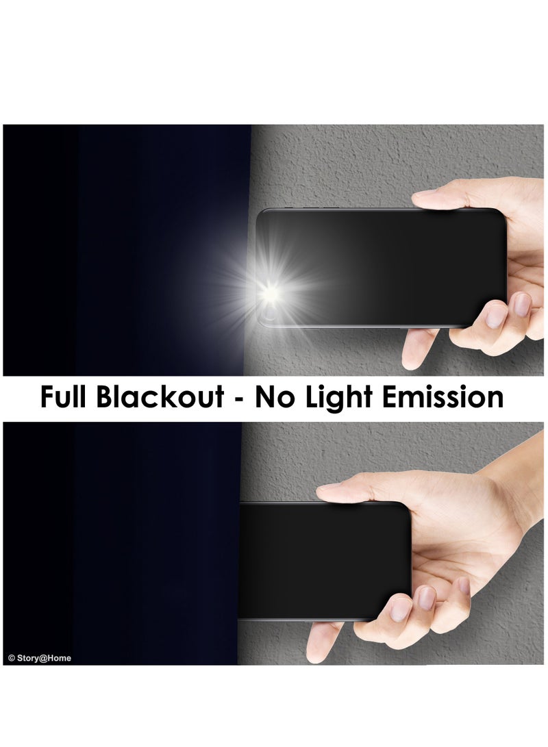 Story@Home Blackout Window Curtains, for Living/Bedroom. Premium Faux Silk, Rich Polyester. Light Blocking, Thermal Insulation, Noise Reduction. Grommet. Solid Purple, 2 Panels, 152cm/5ft - Image 5