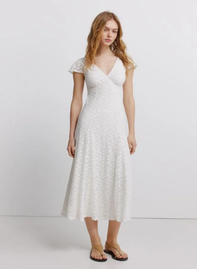 Lace V-neck dress