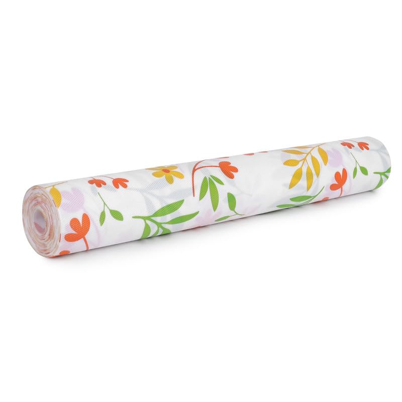 STYEVA Printed Anti-Slip Shelf Liner Mat Sheet for Drawers, Shelves, Tables, Cupboards, Fridge, Kitchen, Home, and Office - 45 CM X 5 M (Floral Design) - Image 5