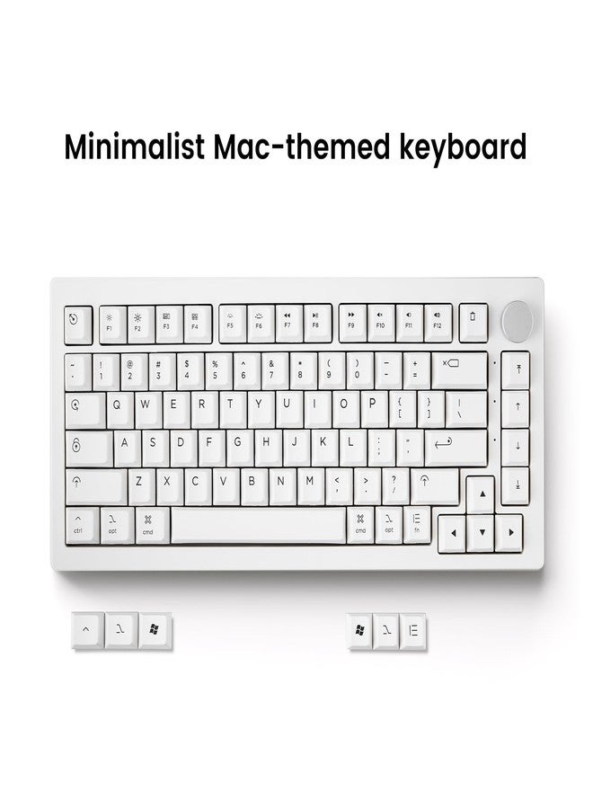 Akko 5075B Plus Air 75% Mechanical Keyboard Gasket Mount Hot Swappable RGB Wireless/Bluetooth/Wired Gaming Keyboard with PBT Dye-Sub Cherry Profile Keycaps for Mac/Win/Web（V3 Piano Pro Switch） - Image 2