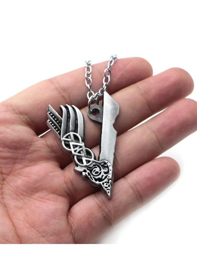 5esha - V-shaped silver necklace - Image 1