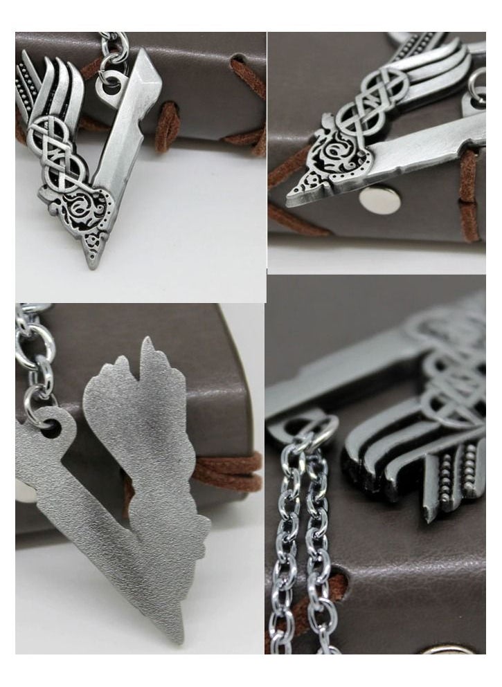 5esha - V-shaped silver necklace - Image 1