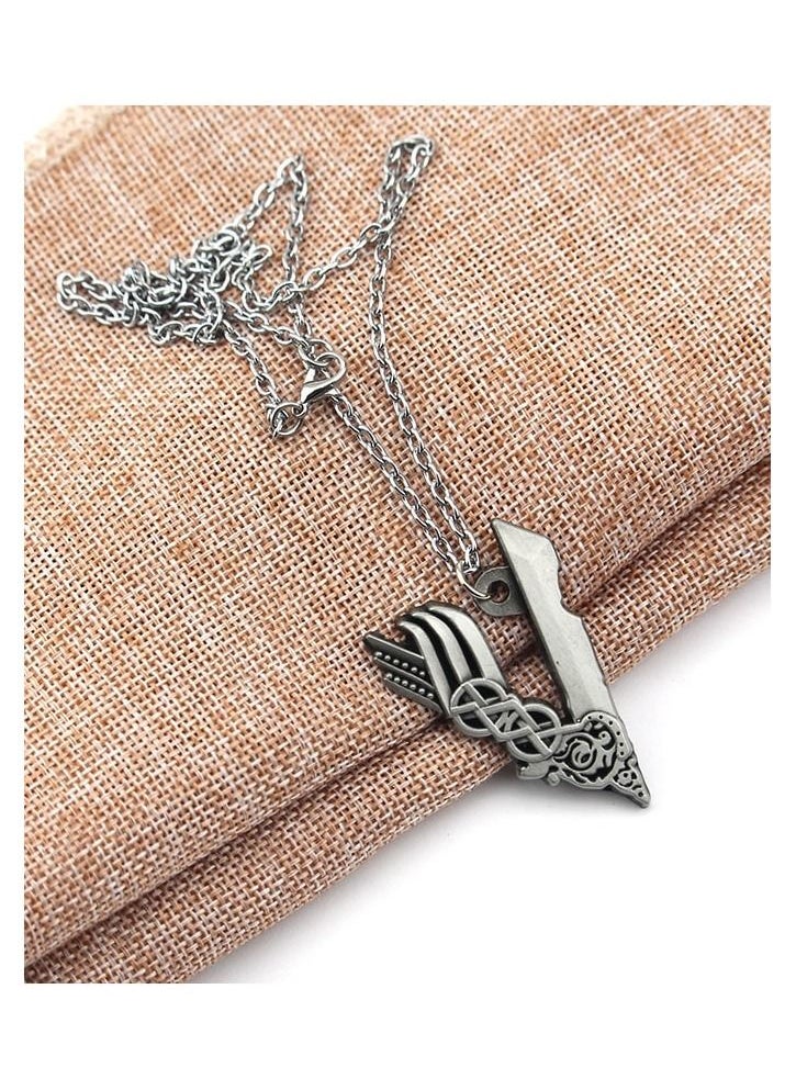 5esha - V-shaped silver necklace - Image 1