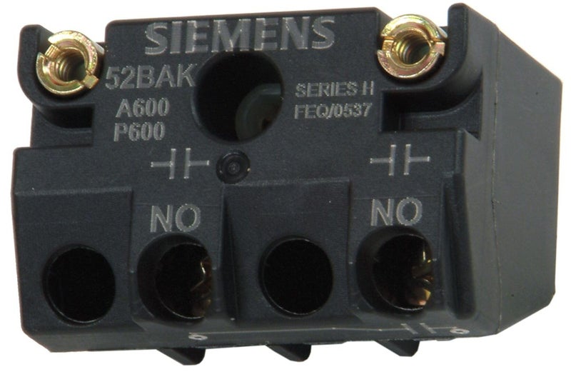 Siemens 52BAK Touch Safe Contact Block, Gold Flashing, 1 NO Contacts - Image 3