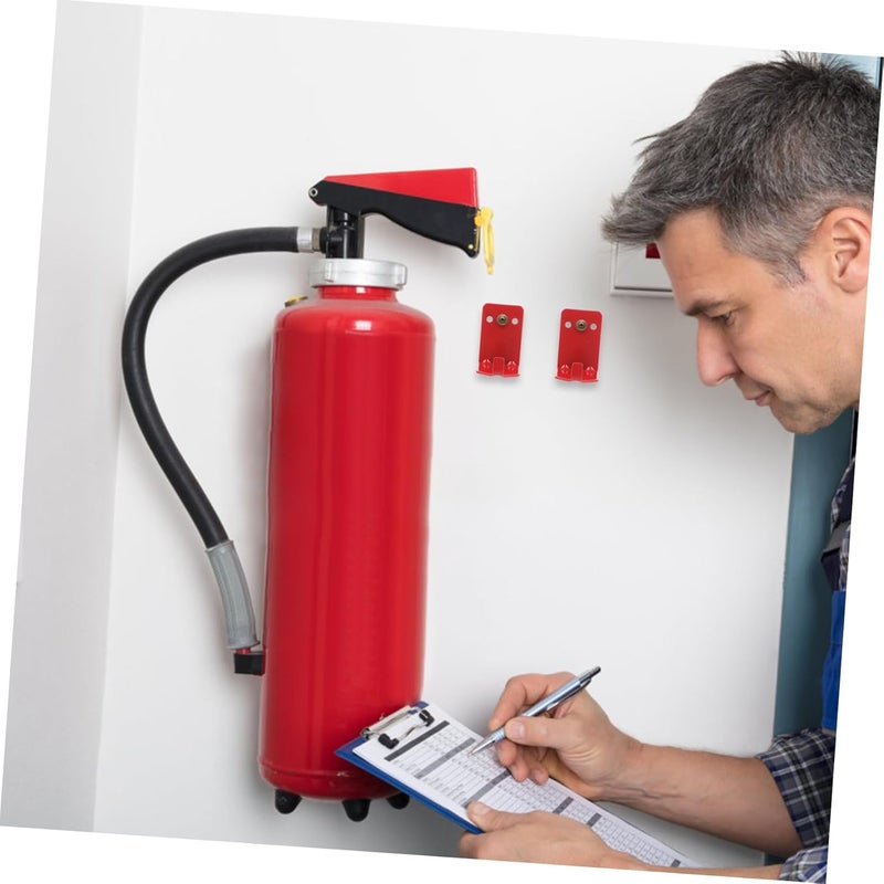 Uonlytech 4pcs Heavy Duty Fire Extinguisher Mounting Bracket Set Durable Wall Hooks for Extinguishers Easy to Install and Secure - Image 4