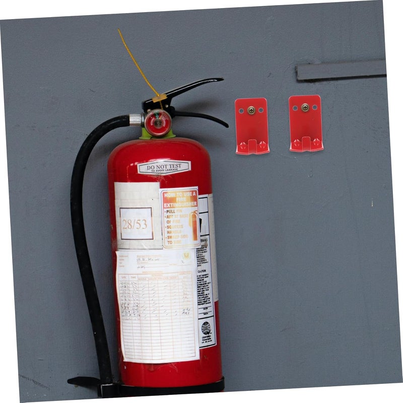 Uonlytech 4pcs Heavy Duty Fire Extinguisher Mounting Bracket Set Durable Wall Hooks for Extinguishers Easy to Install and Secure - Image 5