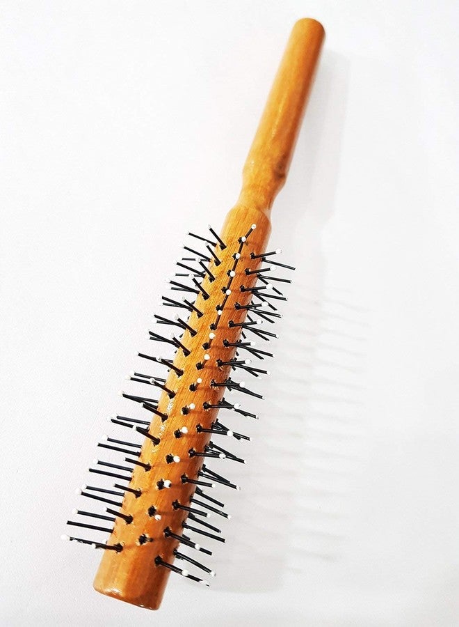 Ekan Professional Round Wooden Handel Hair Brush Hair Comb For Men & Women, 20 Gram pack of 1 - Image 5