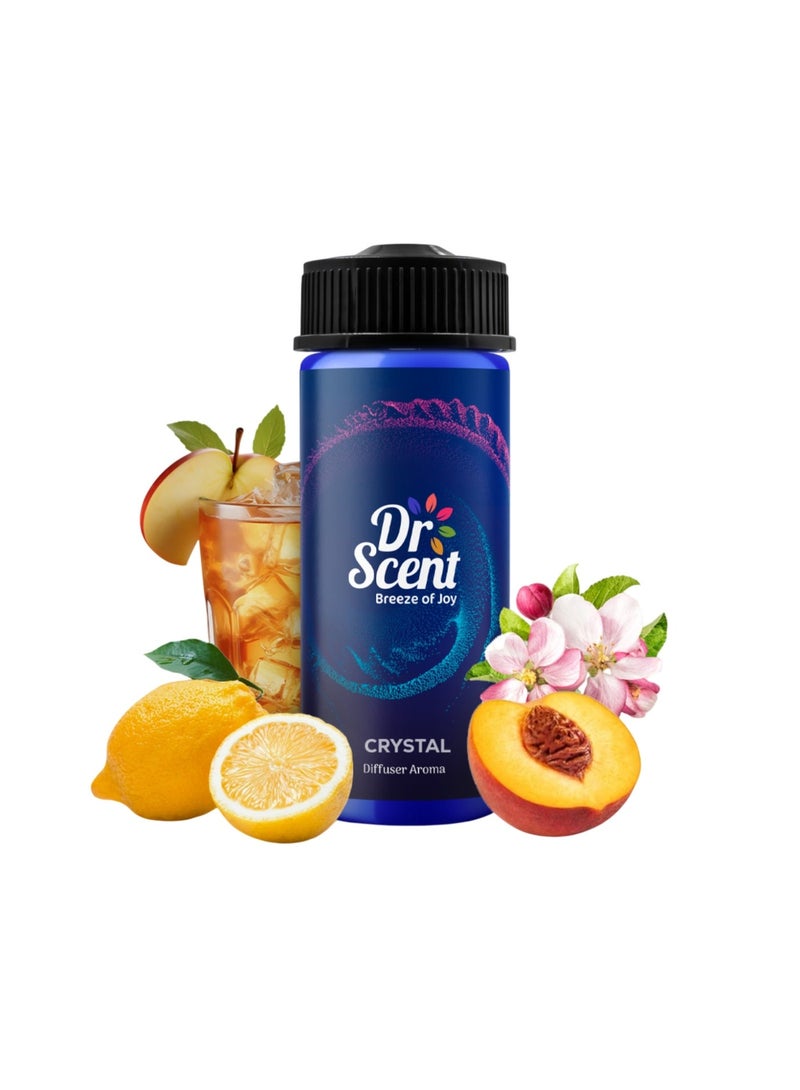 Dr Scent Diffuser Aroma Oil Crystal, Feel the Distinctive Notes of Apple Juice, with Fresh Sicilian Lemon and Notes of Peach, Ending with Strong Notes of Apple Blossom (170ml) - Image 1