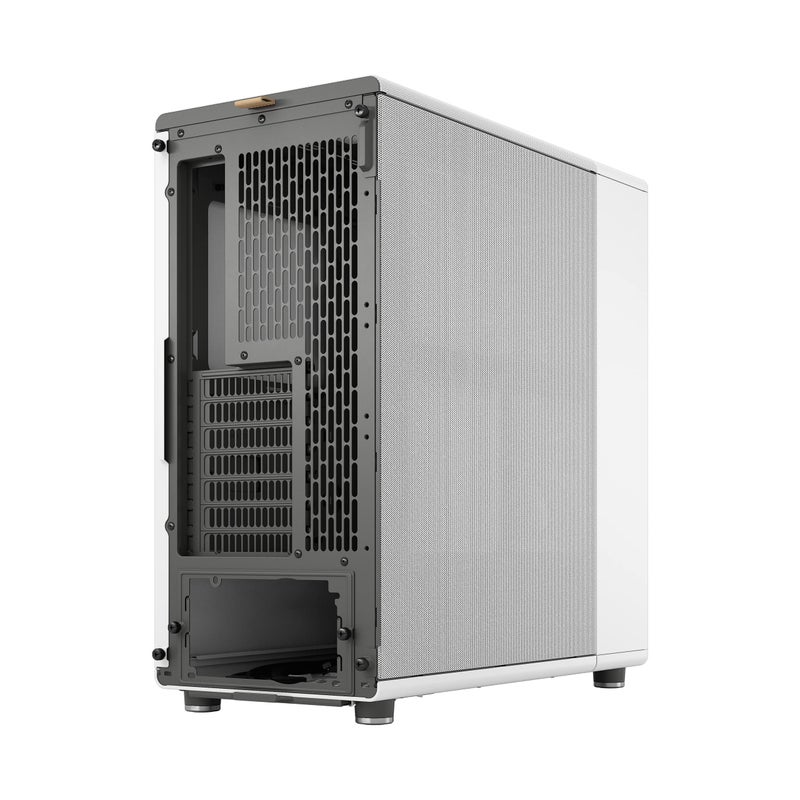 Fractal Design North Chalk White - Genuine Oak Wood Front - Mesh Side Panels - Two 140mm Aspect PWM Fans Included - Type C USB - ATX Airflow Mid Tower PC Gaming Case - Image 2
