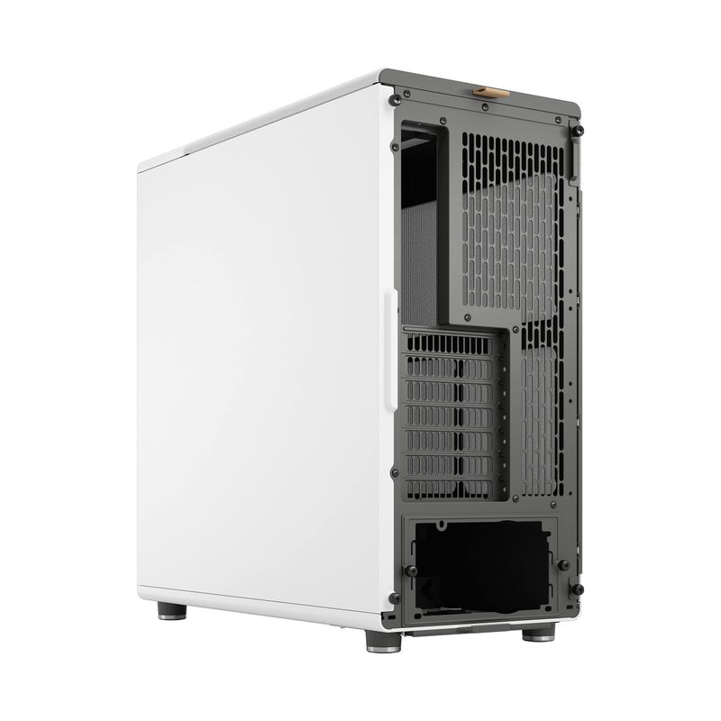 Fractal Design North Chalk White - Genuine Oak Wood Front - Mesh Side Panels - Two 140mm Aspect PWM Fans Included - Type C USB - ATX Airflow Mid Tower PC Gaming Case - Image 3