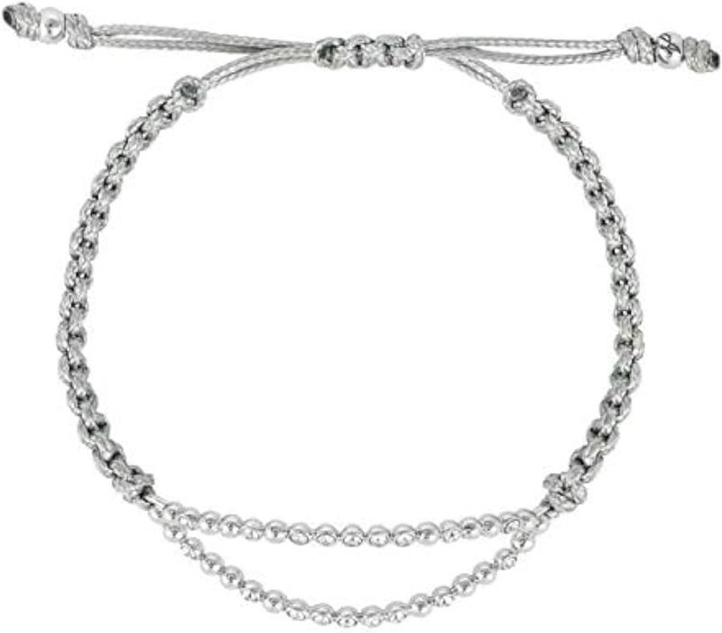 ادور سوار أدور المزين بالخرز من حبل نافيت الفضي رقم 5260409