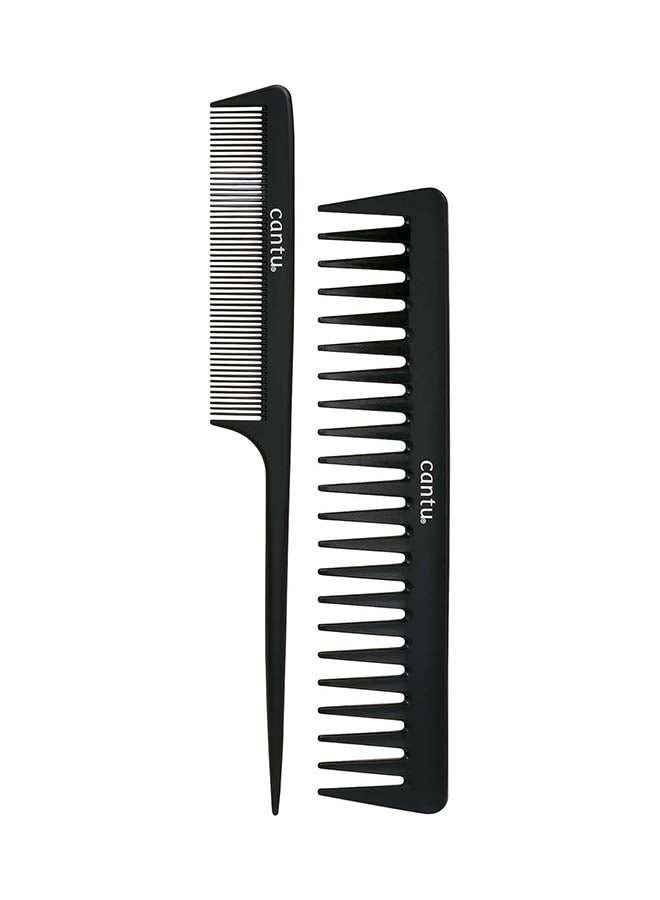 Cantu Hair Accessories Style Carbon Fibre Combs Black - Image 1