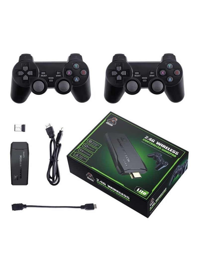Gulf Trend 4K Smart Video Game Tv Stick,Video Game Consoles,10,000 Games 32/64Gb Retro Classic Gamin 2.4G Wireless Gamepads Controller (32G,3000+ Games) - Image 1