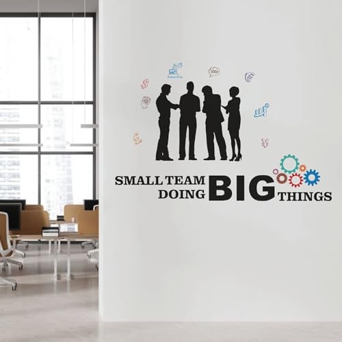 StickMe 'Small Team Doing Big Things - Office Inspirational Motivational Quotes Wall Sticker' (Large - 150 x 90 cm) - Image 5