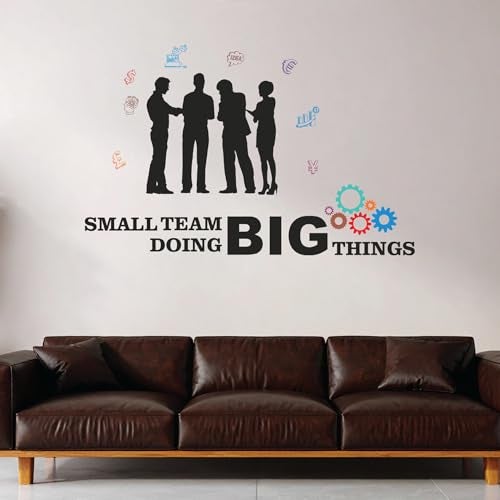 StickMe 'Small Team Doing Big Things - Office Inspirational Motivational Quotes Wall Sticker' (Large - 150 x 90 cm) - Image 2