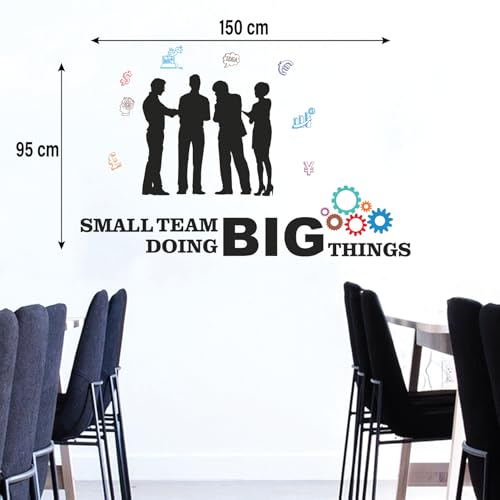 StickMe 'Small Team Doing Big Things - Office Inspirational Motivational Quotes Wall Sticker' (Large - 150 x 90 cm) - Image 4