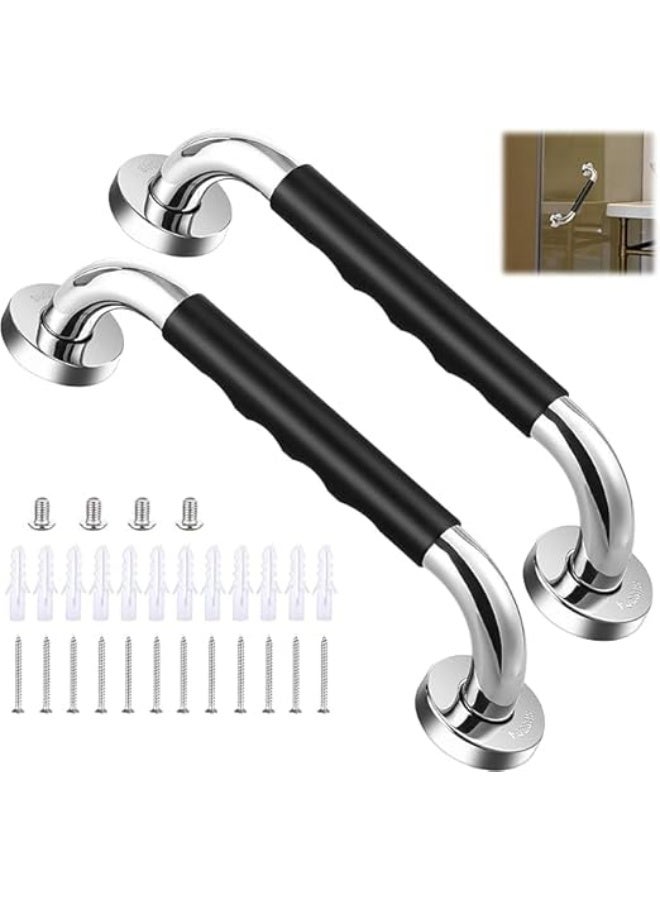 2 Pack Shower Grab Bars, 16 Inch Grab Bar For Bathtub And Shower, Stainless Steel Non Slip Shower Handle, Bathroom Balance Bar, Wall Mounted Safety Grab Bar Bracket For Elderly - Image 1