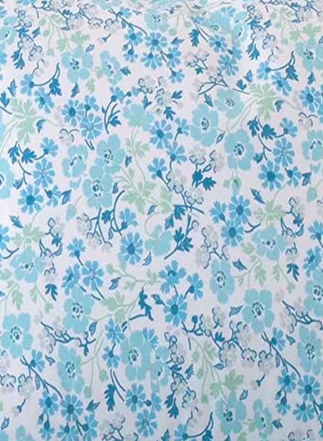 Laura Ashley - Queen Sheets, Cotton Percale 6-Piece Bedding Set, Crisp & Cool Home Decor (Jaynie Pastel Blue, Queen) - Image 5