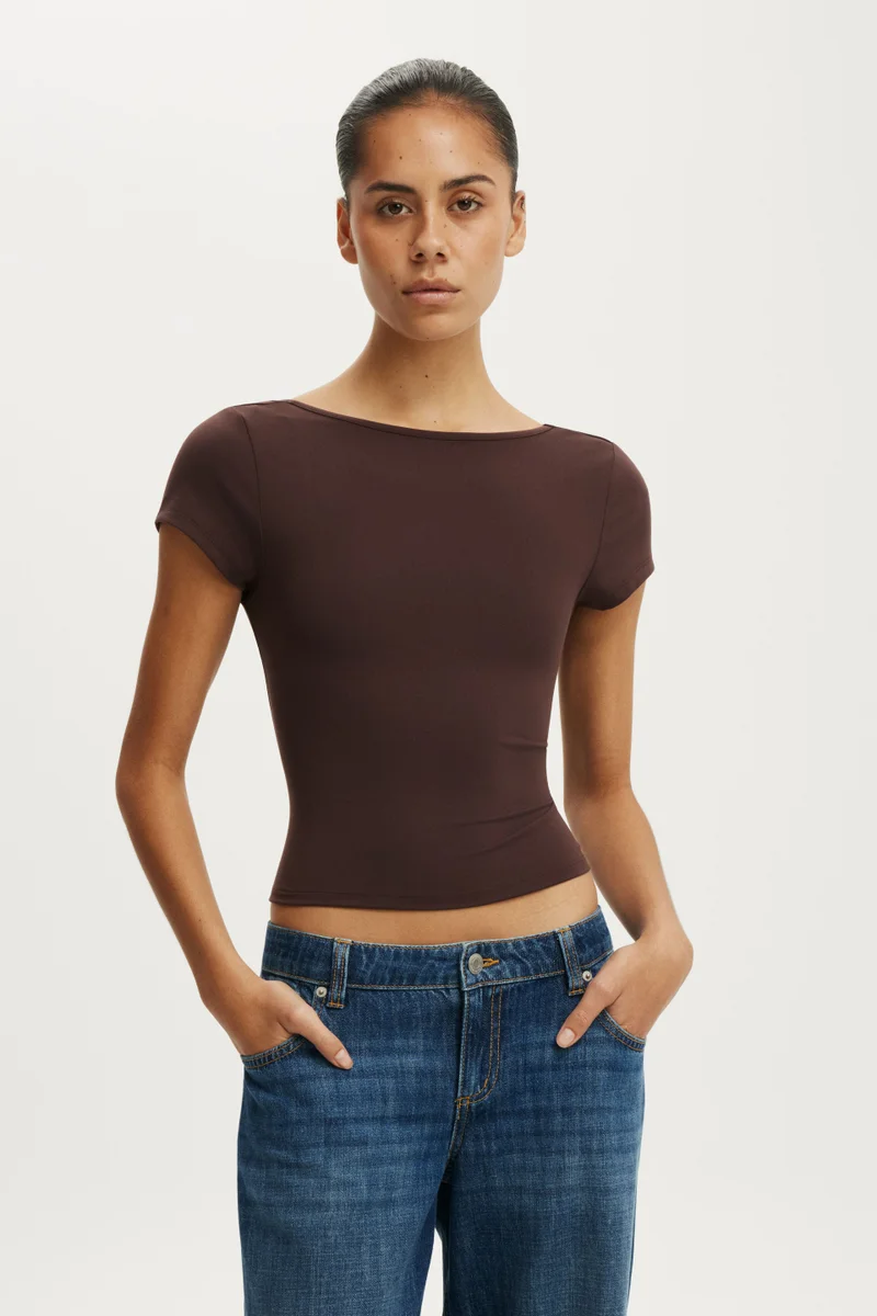 Hold Me Scoop Back Tee