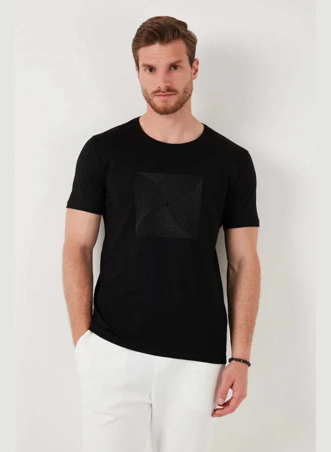 Buratti  Buratti Cotton Slim Fit Crew Neck T Shirt Men's T SHIRT 646R7940  | Best Price UAE