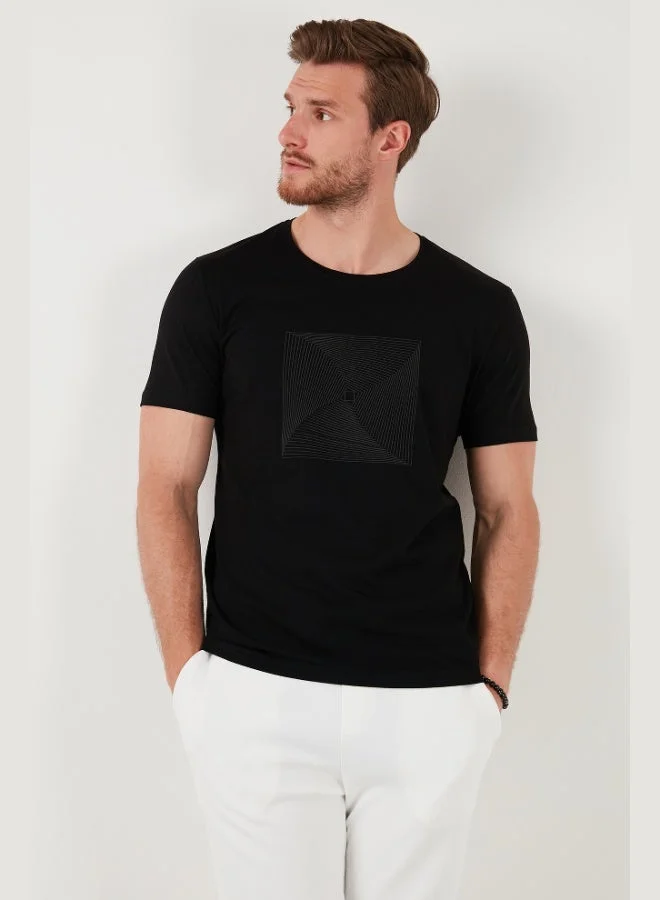 Buratti  Buratti Cotton Slim Fit Crew Neck T Shirt Men's T SHIRT 646R7940  | Best Price UAE