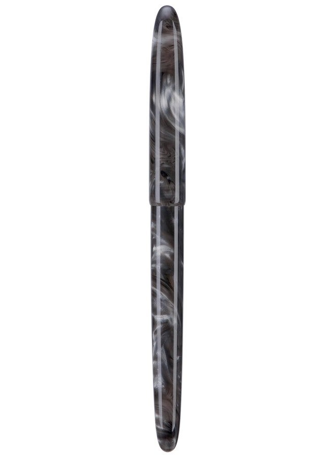 Asvine C80 Fountain Pen #8 Stub 1.1mm Nib Large Handcraft Calligraphy Art Drawing Pen with Converter Pen Case Collection Set (Gray Ripple) - Image 1