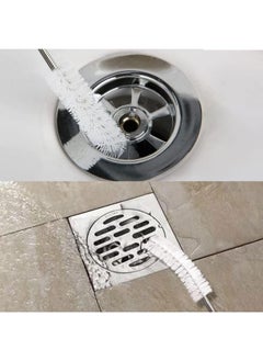 EasyLife Flexible Tube Cleaning Brush, Stainless Steel Fridge Cleaner Nylon Fridge Drain Hole Cleaning Tool Drain Pipe Cleaning Brush with Sticky Hook for Kitchen Fridge Drain Pipe  - Image 4
