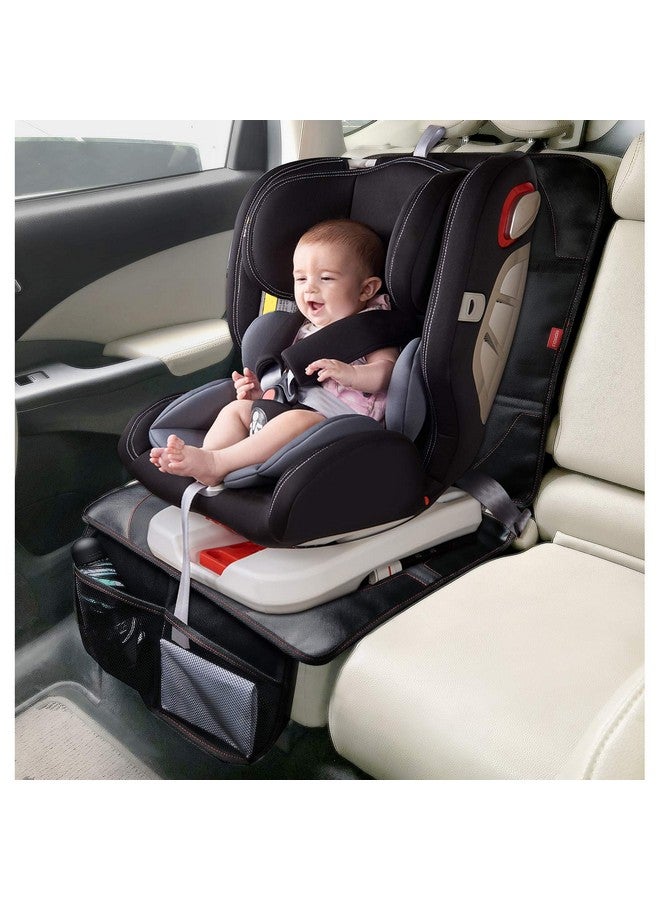 MORROLS Car Seat Protector, 2 Pack Carseat Protector with Thick Padding, Baby/Pets for Child Car Seat-Mesh Pockets-Waterproof-Universal Size(Black) - Image 3