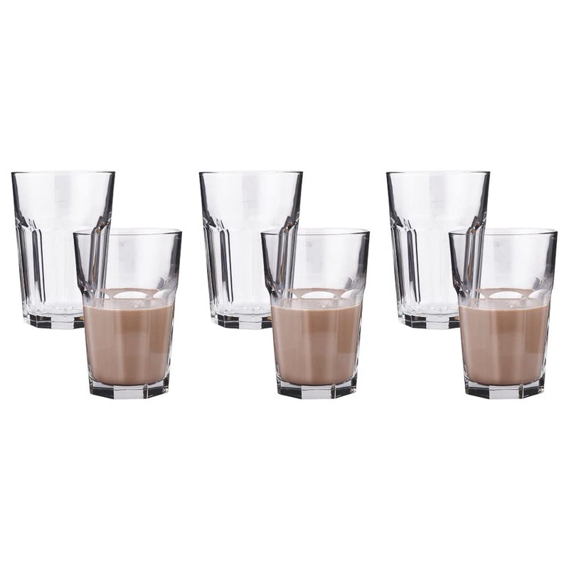 smart serve Smartserve Marocco Tall CocktailMocktailVodka Glass Set Transparent 420ml Set of 6 - Image 4