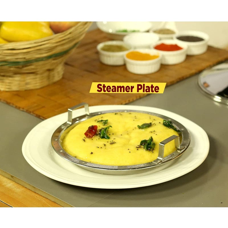 Klassi Kichen 3 in 1 Multi Kadhai Idli Maker Steamer RED - Image 5
