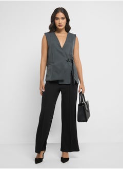 ELLA Vest With Tie Detail  - Image 4