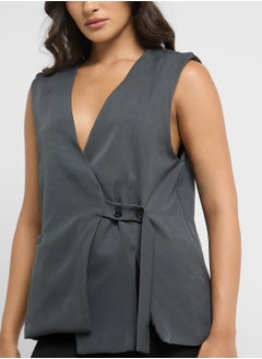 ELLA Vest With Tie Detail  - Image 3
