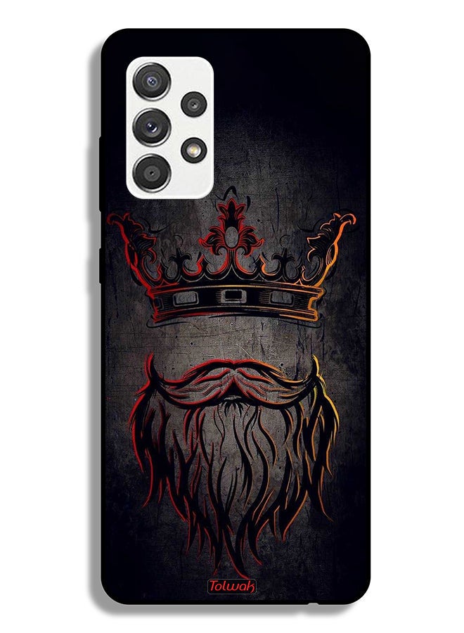 Tolwak Samsung Galaxy A32 5G Protective Case Cover King Artwork - Image 1