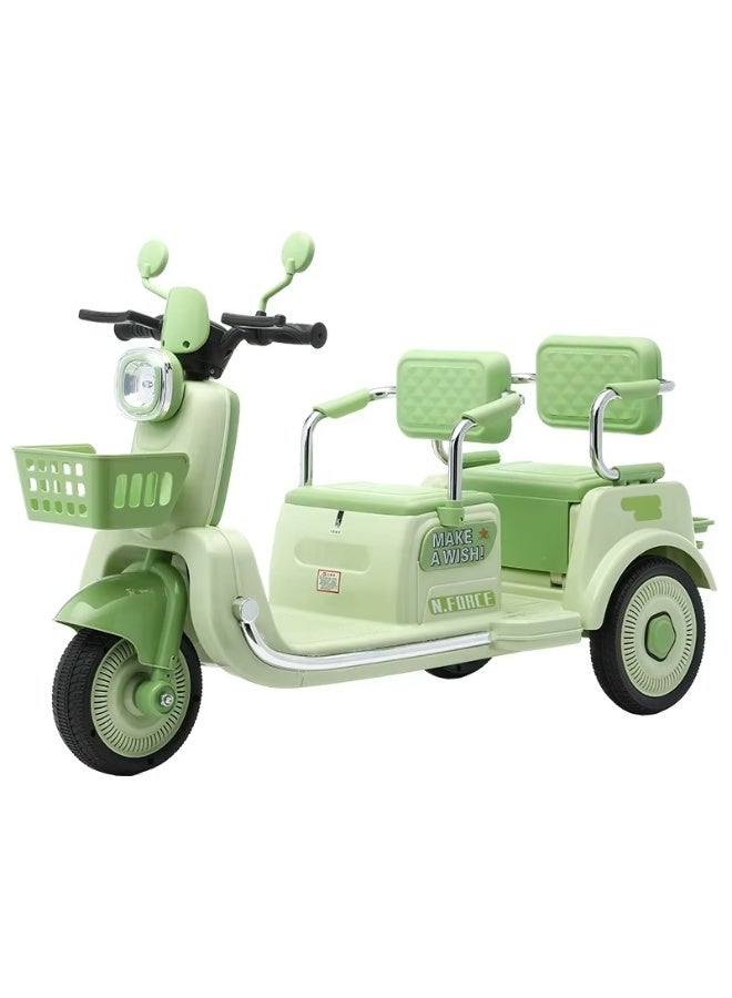 Electric Motorcycle Tricycle for Children Aged 2- Years Old Has a 6.7V Battery Dual Drive Car with 2 Seats. - Image 2