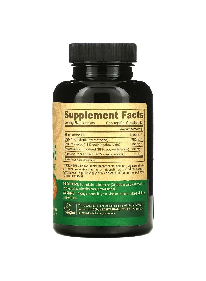 Deva, Vegan Glucosamine MSM - CMO - Turmeric, 90 Tablets (Packaging may vary) - Image 2