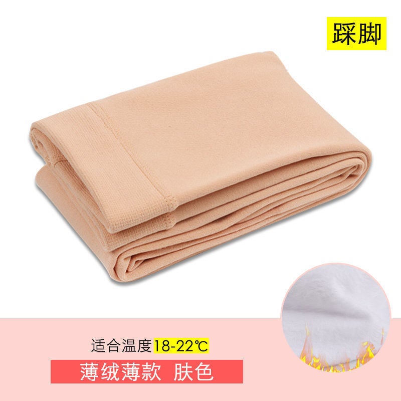 Girls' Pantyhose Fleece-Lined Thickened Leggings Outer Wear Children'S Dance Socks White Practice Baby'S Hooked Socks - Image 1