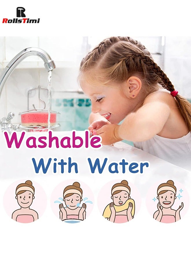 رولستيمي طقم ماكياج مع حقيبة للتخزين اللون الوردي المحمولة غير سامة دائم وقابل للغسل - Image 4