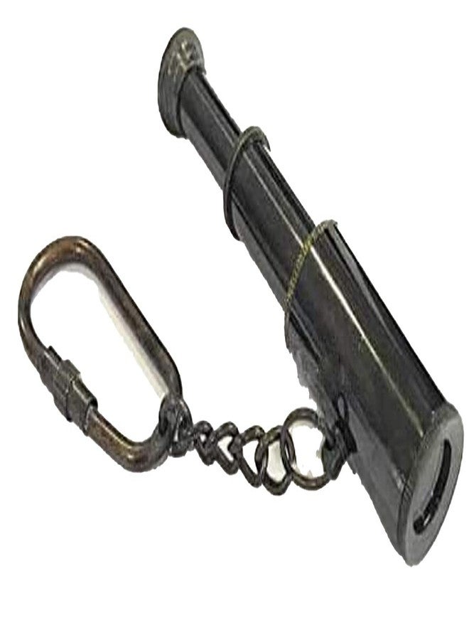 NAUTICALMART Brass Telescope Key Chain 3" - Antique Key Chain - Nautical Gift | Collectible Gift, Perfect for Christmas & Holiday Gifting - Image 1